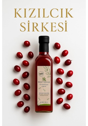 Kızılcık Sirkesi 500 Ml %100 Doğal Fermante