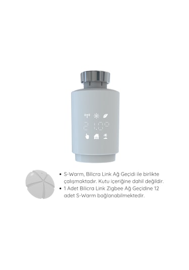 Bilicra S-Warm Akıllı Termostatik Radyatör Vanası