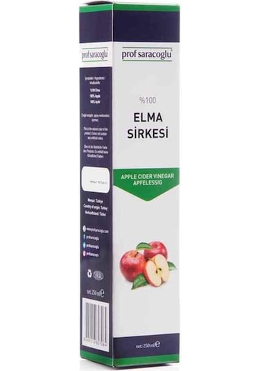 Prof Saracoglu Elma Sirkesi 250 ML