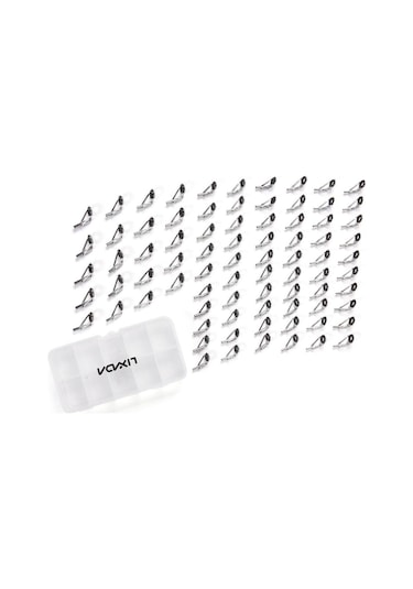 80 Adet Olta Kılavuz Ucu Tamir Kiti Seti Dıy Göz Yüzükler Kutusu İle Farklı Boyut Paslanmaz Çelik Çerçeveler