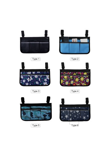 Cepli Tekerlekli Sandalye Çantası Yansıtıcı Şeritler Tip 6 Koyu Mavi Diğer