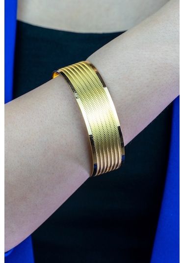 22 Ayar İşçiliksiz Trabzon Desen Bilezik 20 Gr