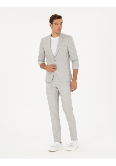 Pierre Cardin Erkek Gri Takım Elbise 50285291-vr024 Gri