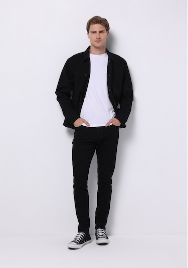 Colin's Colins Crop Fit Erkek Siyah Shacket Cl1075308 Q1.v1 Blk Siyah