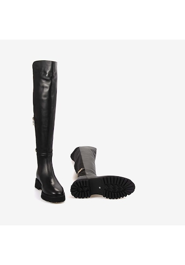 Mocassini Kadın Çizme 5780-57s Siyah Analın