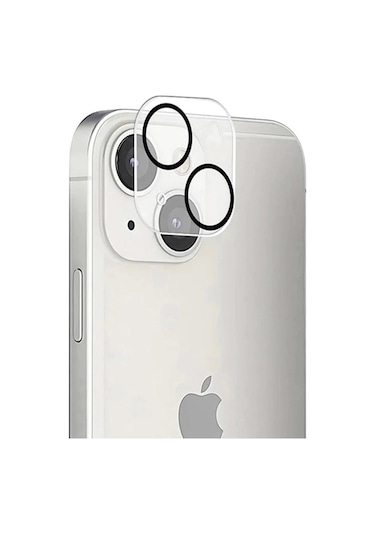 Apple Uyumlu iPhone 14 / 14 Plus 3D Kamera Camı Lens Koruyucu Night DELUX