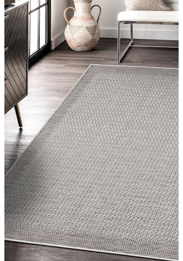 Dekozer Sisaletta Jüt Görünümlü Sisal Dokuma Modern Kilim Tozumaz, Robot Süpürge Uyumlu Krem