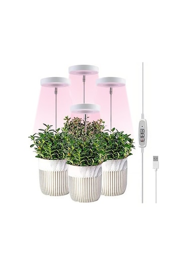 Tongxida 4 Kafa Led Bitki Büyüme Işığı Taklit Güneş Işığı Teleskopik Dolgu Işığı Diğer