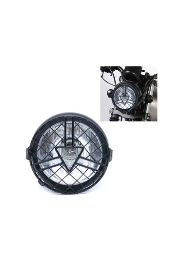 Motosiklet Ok Ucu Retiküler Retro Lamba Cg125 / Gn125 İçin Led Far Modifikasyon Aksesuarları Beyaz