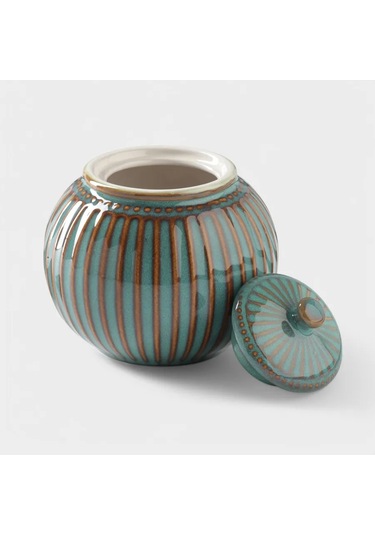 Dolana Seramik Kapaklı Şekerlik Vintage 350 Ml 430230727 Yeşil