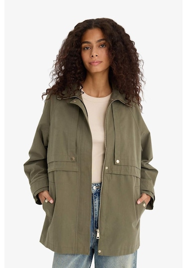 Defacto Su Geçirmez Regular Fit Pamuklu Mont E8696ax25aukh402 Haki Defacto Su Geçirmez Regular Fit Pamuklu Mont E8696ax25aukh402 Haki