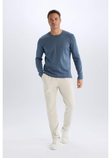 DeFacto Relax Fit Bisiklet Yaka Triko Kazak D3278AX24WNIN34