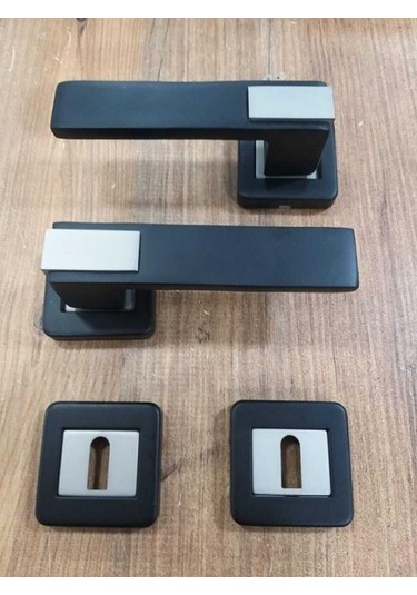 Sofuoğlu Asude Mat Siyah Rozetli Kapı Kolu Oda