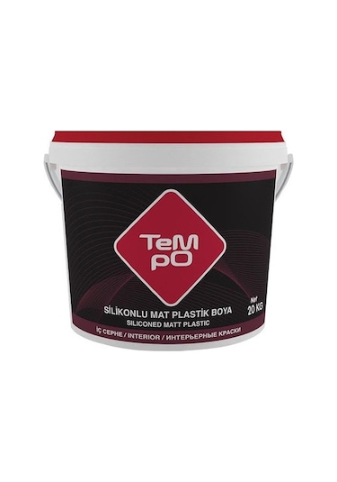 Tempo Silikonlu Mat Plastik İç Cephe Duvar Boyası 20 Kg Zencefil