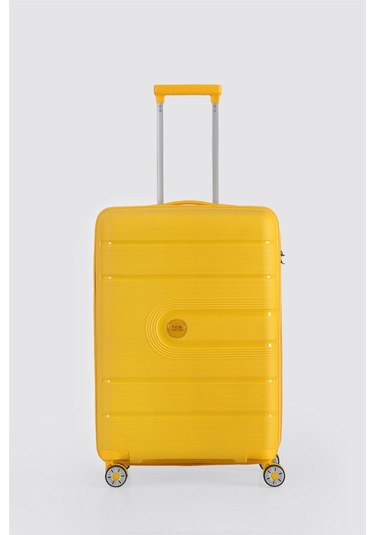 Ççs 5247 Polipropilen Orta Boy Valiz Sari