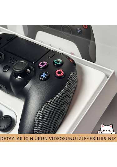 Kablosuz Gamepad Ps4-ps3-pc-mobil Uyumlu Type-c Şarjlı Gecikmesiz Profesyonel Oyun Kolu Joystick