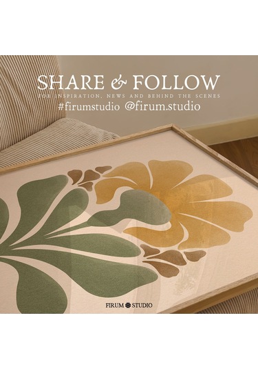 Bohem Çiçek Sanatı, Soyut Çiçek Duvar Sanatı