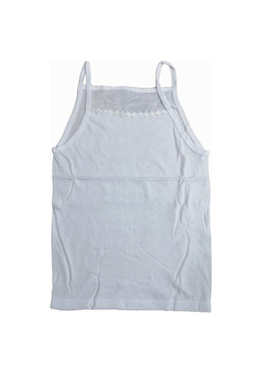 Cihan Yıldız Kız Çocuk Ip Askılı Atlet Beyaz