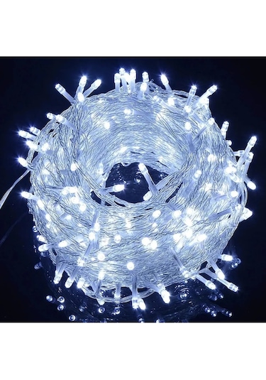 Yps-100 Beyaz Işık Yılbaşı Süsü 10 Mt 100 Ledli 220 Volt