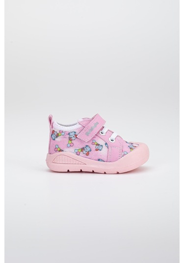 Şirinbebe Şiringenç Keten Fuşya Kız İlkadım Bebek Çocuk Ayakkabısı-2897-fuşya Fuşya