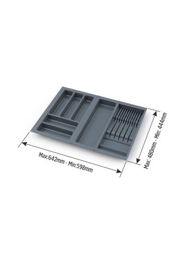 Çekmece Içi Kaşıklık Ve Bıçaklık 64x48 Yandan Ve Boydan 4,5 Cm Kesilebilir