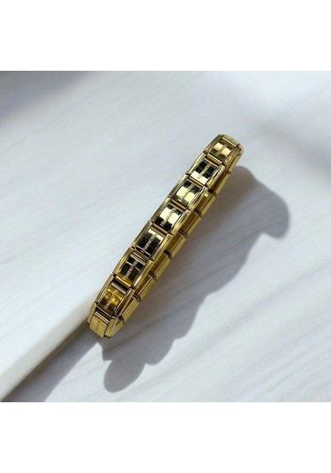 Nomi Italyan Çelik Bileklik Gold - Unisex Gold