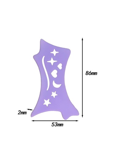 Dolıty Lady Purple Için Eyeliner Stencil Çok Amaçlı Mor Mor