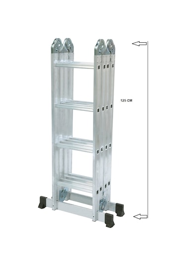 Beykon BY-104 16 Basamaklı 4.70 M Katlanır Çok Amaçlı Akrobat Merdiven