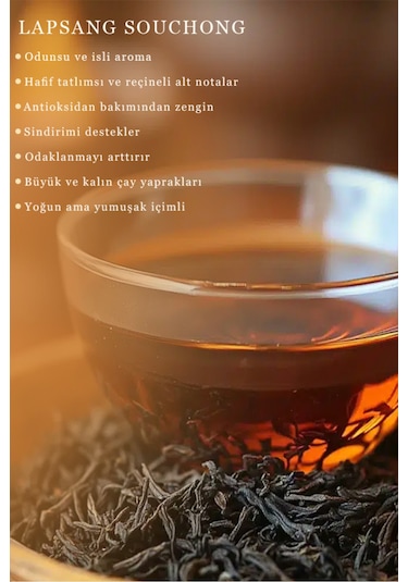 Premium Lapsang Souchong Tea 25g Tütsülü Siyah Çin Çayı Orjinal - Doğal - Katkısız