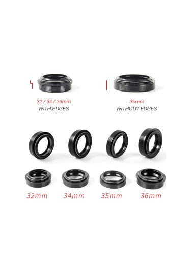 Geeroyoo 35mm Dağ Bisikleti Süspansiyon Forku Toz Keçe Seti + 4 Ü 1 Arada Montaj Aleti Çok Renkli