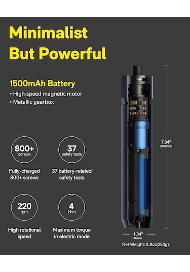 Hoto 3.6v Tornavida Seti Qwlsd011
