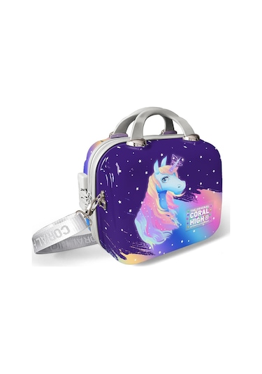 Coral High Unicorn Desenli Omuz Askılı Pc Makyaj Çantası 16896