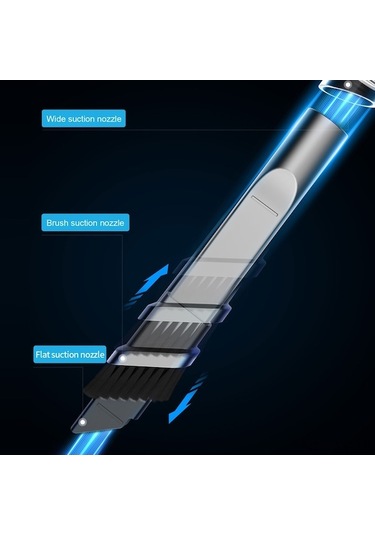 Besthome1 Taşınabilir Kablosuz Araç Şarjlı Süpürge - 9000pa Güçlü Emiş, 120ml Hazneli, Katlanabilir Q8 Modeli