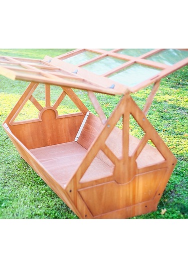 Mandu Ahşap Tribox Sera Saksı Büyük