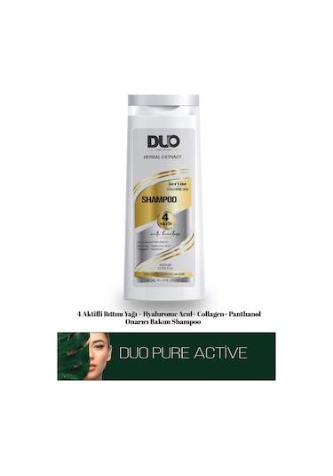 Duo Pure Active Herbal Extract Dökülen ve Geç Uzayan Saçlar İçin Şampuan 400 ML