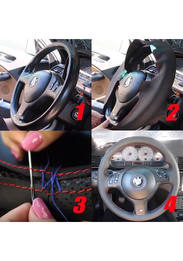 Mercedes Benz Slr Serisi Araca Özel Deri Direksiyon Kılıfı