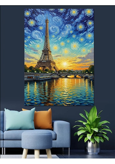 Ahşap Tablo Paris Manzarası