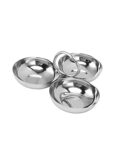 Paslanmaz Çelik 3'üncü Atıştırmalık Plakası, Premium Malzeme, Güvenli, Ergonomik, Bakımı Kolay Metal