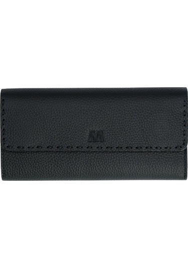 Mft Leather Hakiki Deri El Portföyü Cüzdan Hilton 8926 Flother Mat Siyah