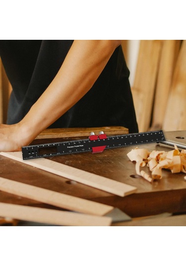 Suntek Ahşap İşleme Cep Cetveli Inç Ve Metrik Profesyonel 30-santim