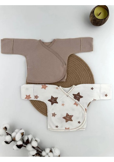 Svetik Yenidoğanlar İçin Tüy İle Astarlanmış Bodyler 2'li Set 260780656 Sütlü