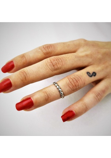 GÜMÜŞ KAPLAMA KARARMAZ TAM TUR KALP FİGÜR ALTTAN AYARLI EKLEM YÜZÜK-YÜZÜK21 Gümüş