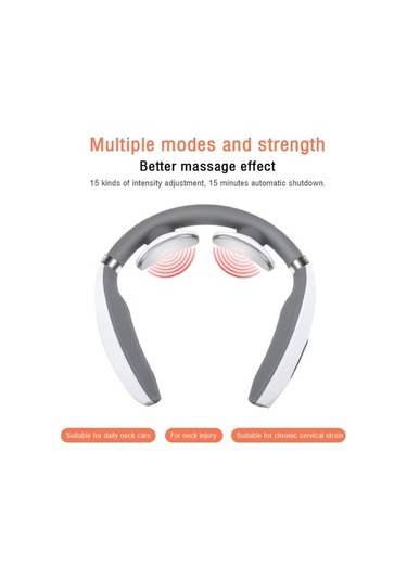 Novahub Boyun Masaj Aleti Elektromanyetik Şok Darbeli Servikal Fizyoterapi Aleti Isıtma Fonksiyonlu-562 Kolay Kullanım Çok Renkli
