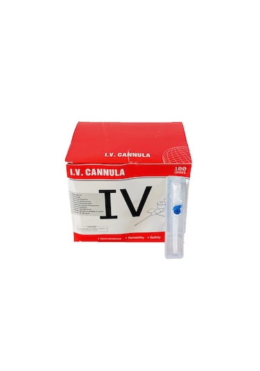 Iv Flon Intraket Branül 22g Mavi 100 Adet