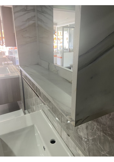 Decorus Banyo Dolabı 75 CM Calacatta Çok Renkli