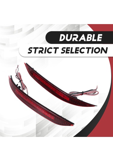 Leasetake Adet Araba Kırmızı Len Led Arka Tampon Reflektörü Led Fren Lambası Arka Sis Lambası Kia K3 Cerato Forte 2012-2016