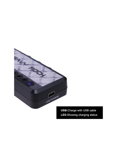 Ammoon Heavy Rock Elektro Gitar Kulaklık Amplifikatörü Heavy Metal Rock Distortion Gri