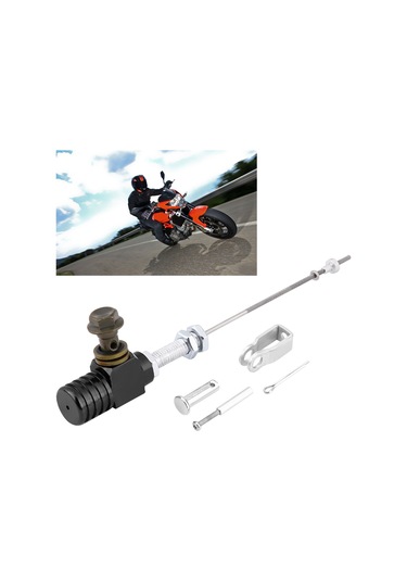 Yaozixa Alüminyum Hidrolik Debriyaj Alt Pompa M10x1.25mm - Motosiklet Atv Dirt Bike İçin Dayanıklı Ve Hızlı Vites Değişimi Siyah