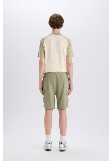 DeFacto Regular Fit Beli Bağcıklı Kargo Cepli Şort D9494AX25SMKH373