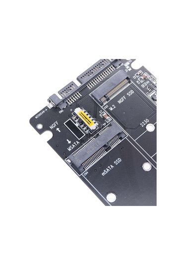 Xurunkeji M.2 Ngff Msata Ssd'den Sata 3.0 Adaptör Kartı 2'si 1 Arada Dönüştürücü Kartı M.2 Ssd Adaptör Kartı Harici Sabit Sürücü Muhafazası